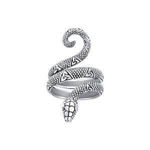 Celtic Snake Serpent Triquetra 925 Sterling Ring